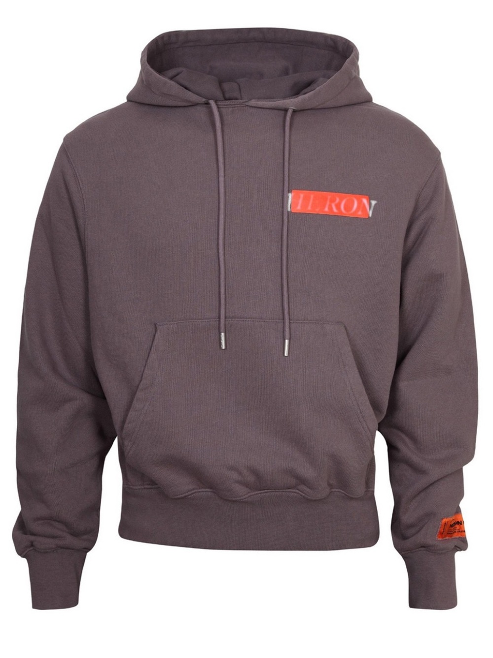 HERON PRESTON Purple Hooded Sweatshirt Heron Print